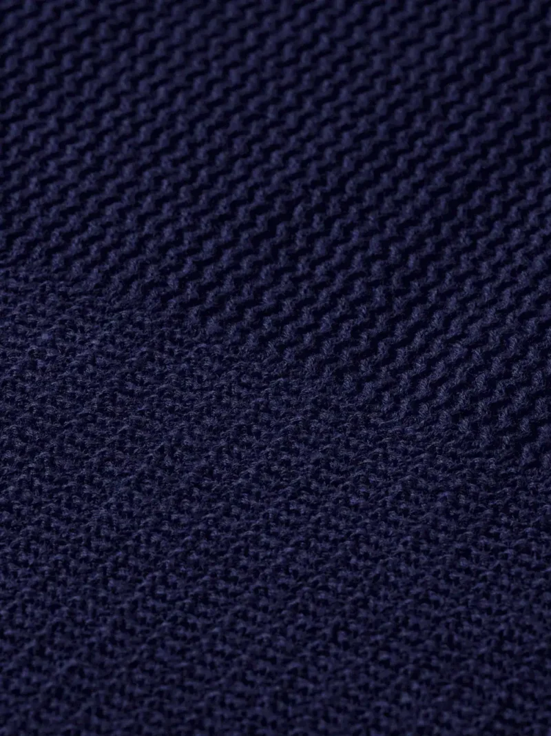 Scotch & Soda 182379 Structured  Knitted Polo, Peacoat - Image 3