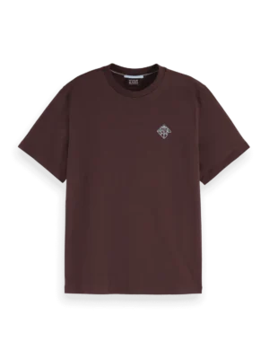 Alternative view of Scotch & Soda U9A00812T, T-shirt with chest artwork, Chocolate