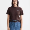 Scotch & Soda  T-shirt with chest artwork, Chocolate