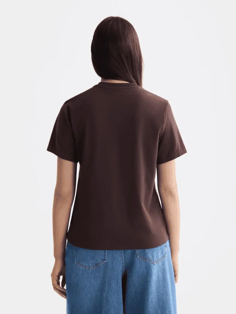 Scotch & Soda  T-shirt with chest artwork, Chocolate - Image 3