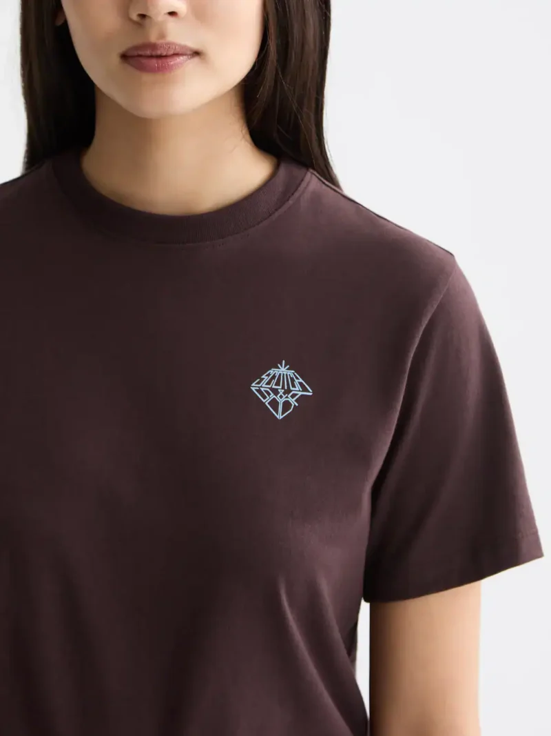 Scotch & Soda U9A00812T, T-shirt with chest artwork, Chocolate - Image 4
