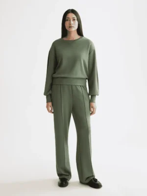 Alternative view of Scotch & Soda U9E00803T, V-neck modal sweatshirt, Thyme