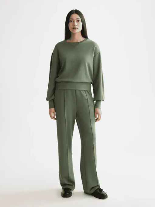 Alternative view of Scotch & Soda U9E00803T, V-neck modal sweatshirt, Thyme