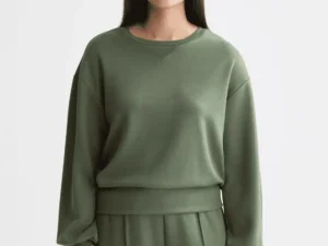 Scotch & Soda V-neck modal sweatshirt, Thyme