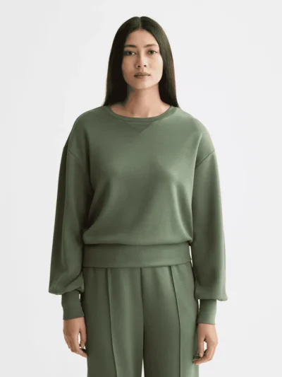 Scotch & Soda V-neck modal sweatshirt, Thyme