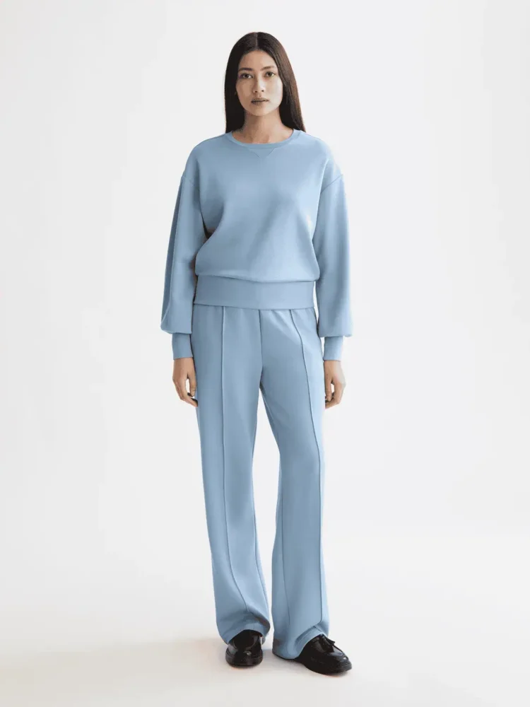 Scotch & Soda V-neck modal sweatshirt, Faded Denim - Image 2