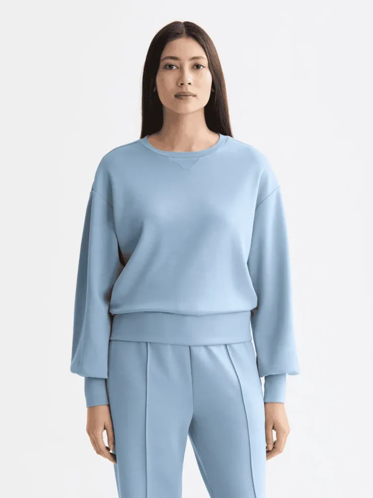 Scotch & Soda V-neck modal sweatshirt, Faded Denim