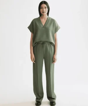 Alternative view of Scotch & Soda ULH00775F, Wide leg modal sweatpants, Thyme