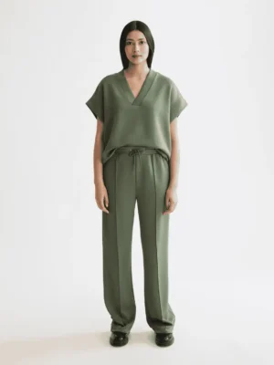 Alternative view of Scotch & Soda ULH00775F, Wide leg modal sweatpants, Thyme