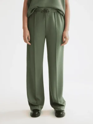 Scotch & Soda ULH00775F, Wide leg modal sweatpants, Thyme