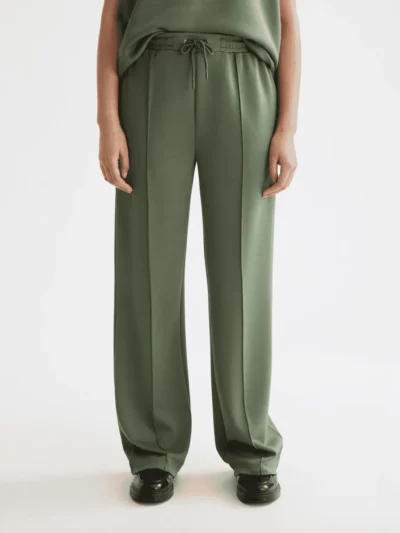 Scotch & Soda Wide leg modal sweatpants, Thyme