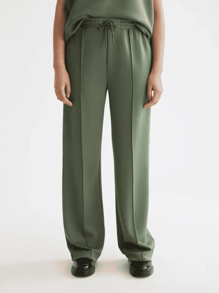 Scotch & Soda Wide leg modal sweatpants, Thyme