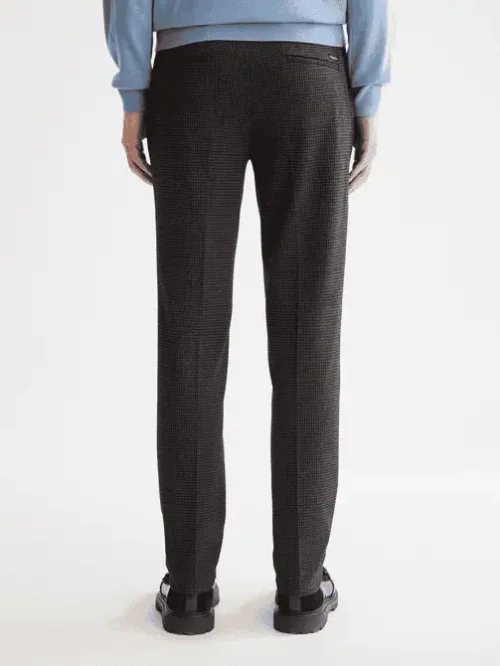 Scotch & Soda Mott Tailored jersey yarn dyed chino, Antra Herringbone 181198 - Image 3