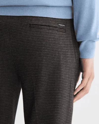 Alternative view of Scotch & Soda 181198 Mott Tailored jersey yarn dyed chino, Antra Herringbone
