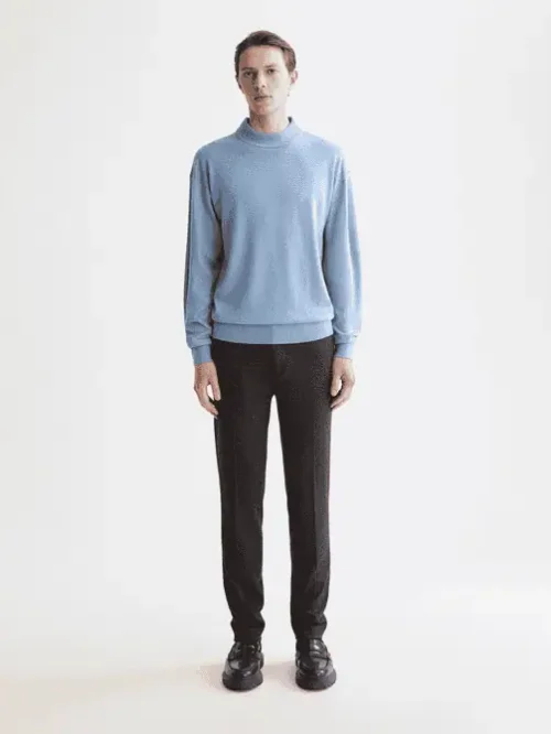 Scotch & Soda Mott Tailored jersey yarn dyed chino, Antra Herringbone 181198 - Image 4
