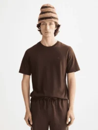 Scotch & Soda 181288 Essentials Logo T-Shirt, Demitasse