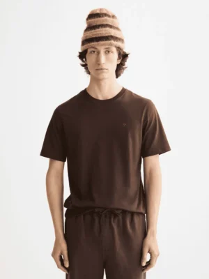 Scotch & Soda 181288 Essentials Logo T-Shirt, Demitasse