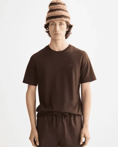 Scotch & Soda 181288 Essentials Logo T-Shirt, Demitasse