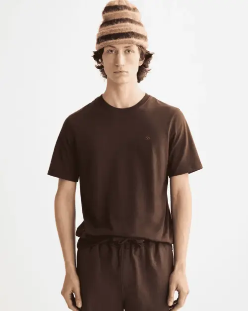 Scotch & Soda 181288 Essentials Logo T-Shirt, Demitasse