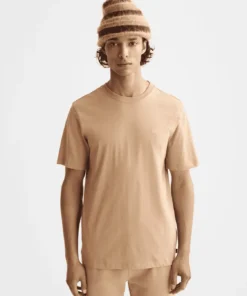 Scotch & Soda 181288 Essentials Logo T-Shirt, Tannin