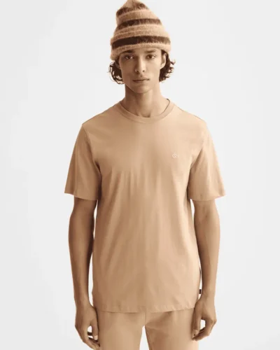 Scotch & Soda 181288 Essentials Logo T-Shirt, Tannin