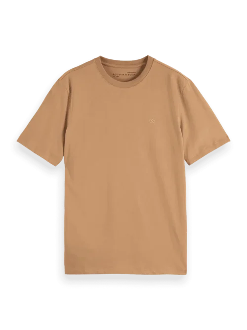 Scotch & Soda 181288 Essentials Logo T-Shirt Tannin - Image 5