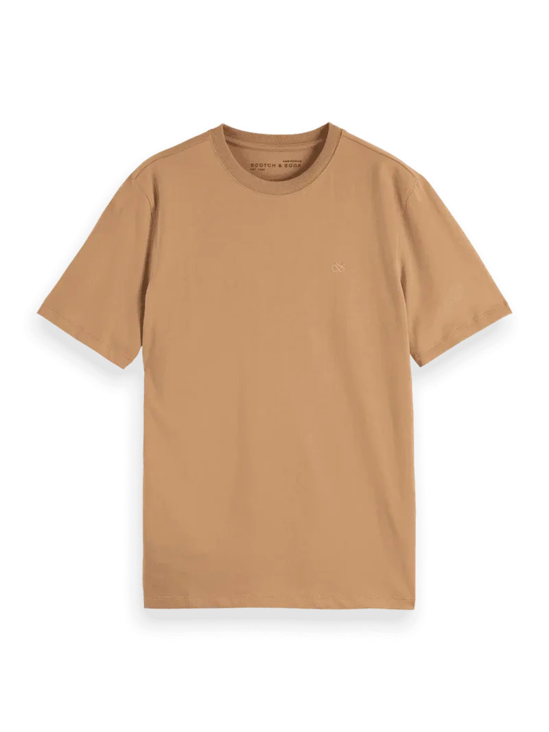 Scotch & Soda 181288 Essentials Logo T-Shirt, Tannin - Image 5