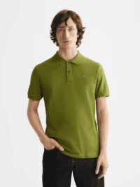 Scotch & Soda 181310 Logo Pique polo, Cala Green