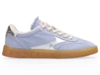 Scotch & Soda   Nixie Low Top Suede Trainers, Blue Denim