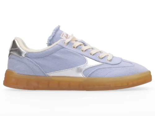 Scotch & Soda   Nixie Low Top Suede Trainers, Blue Denim