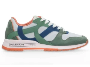 Scotch & Soda Vivex Suede low trainers ,Green