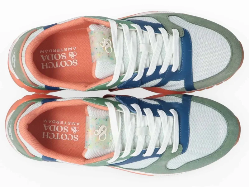 Scotch & Soda Vivex Suede low trainers ,Green - Image 5