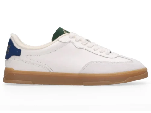 Scotch & Soda MEN Slim Leather Low Top Trainers White
