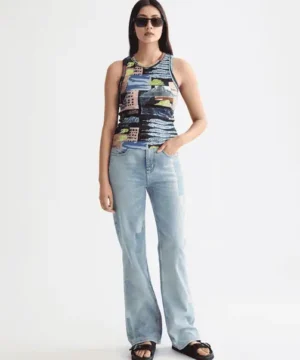 Alternative view of Scotch & Soda U9A00795T  All over printed rib racer tank