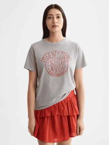 Scotch & Soda U9A00808T  Washed T-shirt with graphic