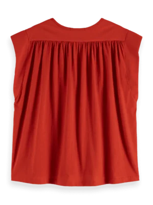 Alternative view of Scotch & Soda U9A00813T  Drapey V-neck T-shirt