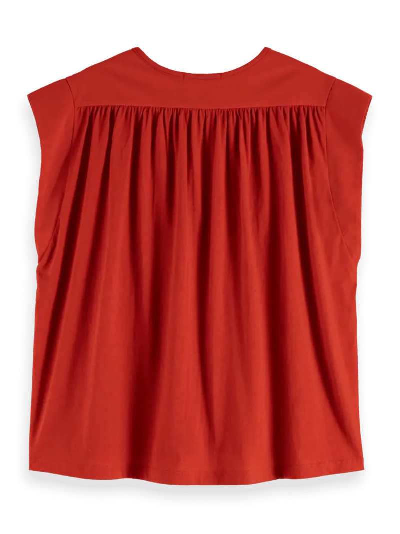 Alternative view of Scotch & Soda U9A00813T  Drapey V-neck T-shirt