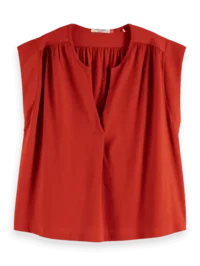 Scotch & Soda U9A00813T  Drapey V-neck T-shirt