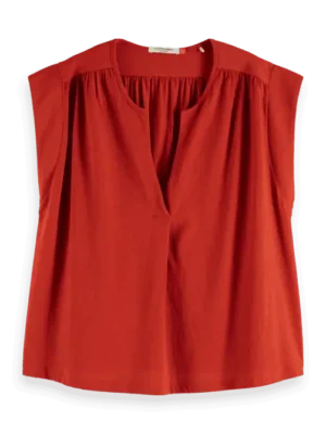 Scotch & Soda U9A00813T  Drapey V-neck T-shirt