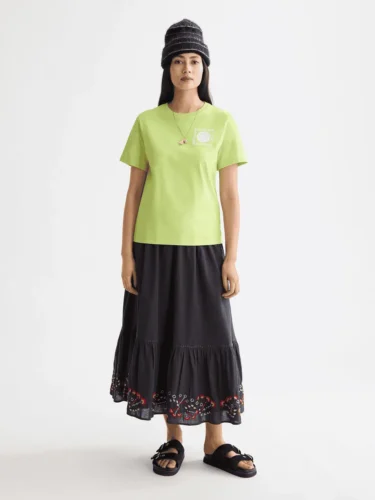 Alternative view of Scotch & Soda U9A00816T  T-shirt with hand painted artworks