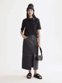 Alternative view of Scotch & Soda U9A00817T Crochet polo, Charcoal