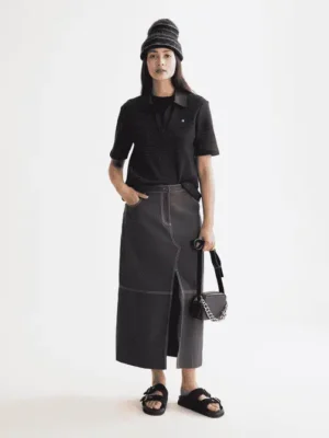 Alternative view of Scotch & Soda U9A00817T Crochet polo, Charcoal