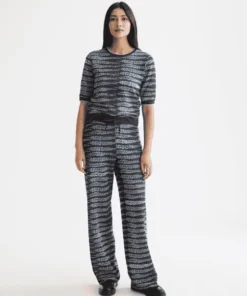 Alternative view of Scotch & Soda U9A00828T Lurex jacquard knitted top