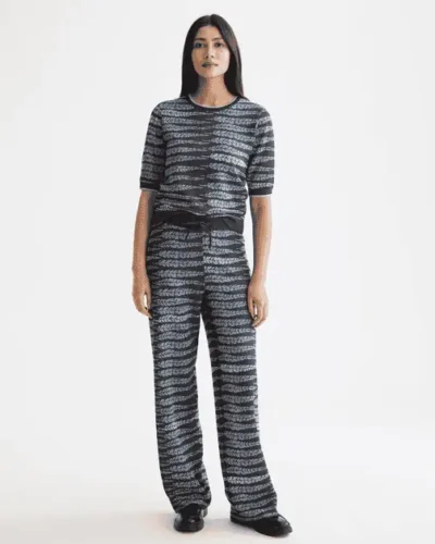 Alternative view of Scotch & Soda U9A00828T Lurex jacquard knitted top