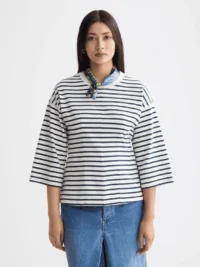 Scotch & Soda U9B00819T Washed striped breton tee