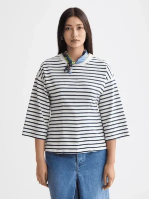 Scotch & Soda U9B00819T Washed striped breton tee