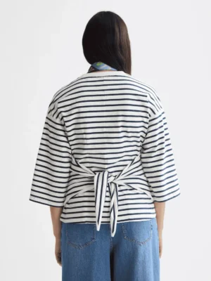 Alternative view of Scotch & Soda U9B00819T Washed striped breton tee