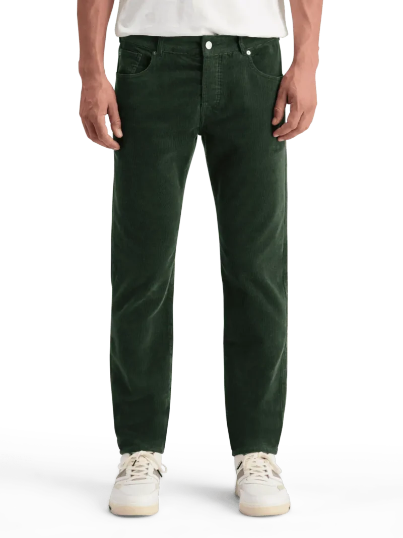Scotch & Soda 178666 Ralston 5 pocket corduroy chino, Pine green