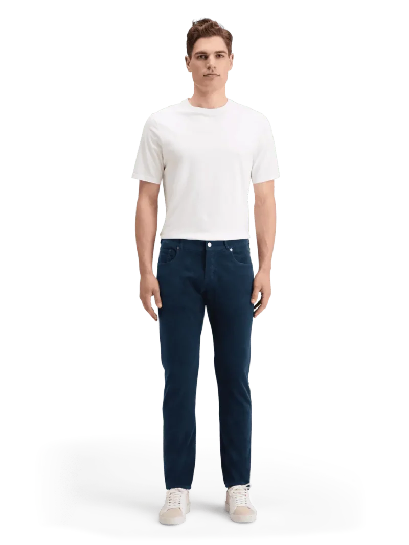Alternative view of Scotch & Soda 178666 Ralston 5 pocket corduroy chino, Heritage Blue