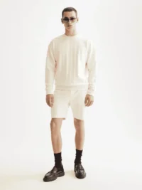 Alternative view of Scotch & Soda 181210 Jacquard Terry Sweatshorts, Eggnog